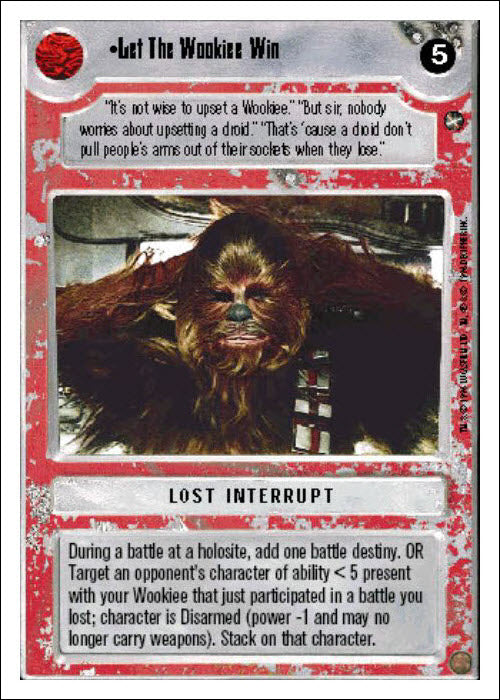 Star Wars CCG | Let The Wookiee Win - A New Hope WB | The Nerd Merchant