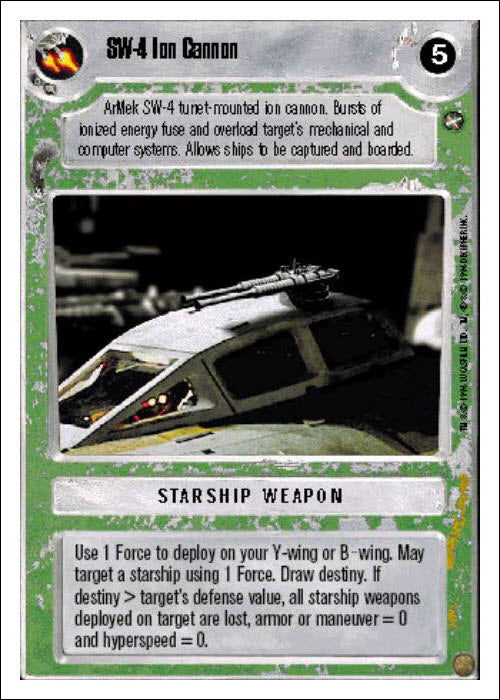 Star Wars CCG | SW-4 Ion Cannon - A New Hope WB | The Nerd Merchant