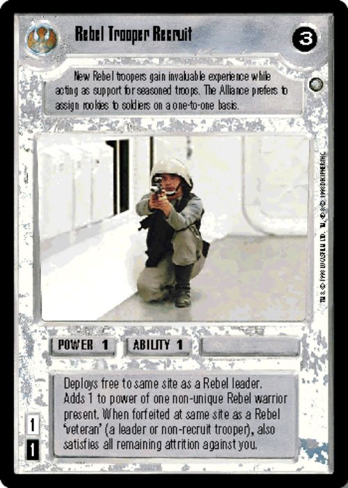Star Wars CCG | Rebel Trooper Recruit - Official Tournament Sealed Deck | The Nerd Merchant