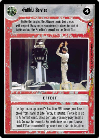 Star Wars CCG | Faithful Service - Official Tournament Sealed Deck | The Nerd Merchant