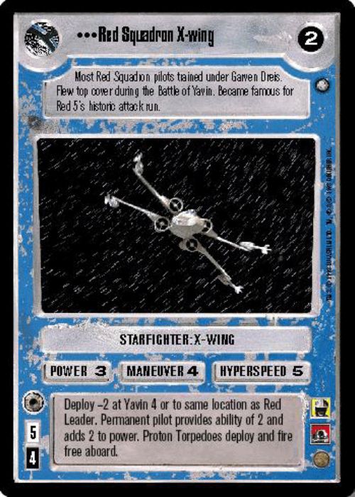 Star Wars CCG | Red Squadron X-wing - Official Tournament Sealed Deck | The Nerd Merchant