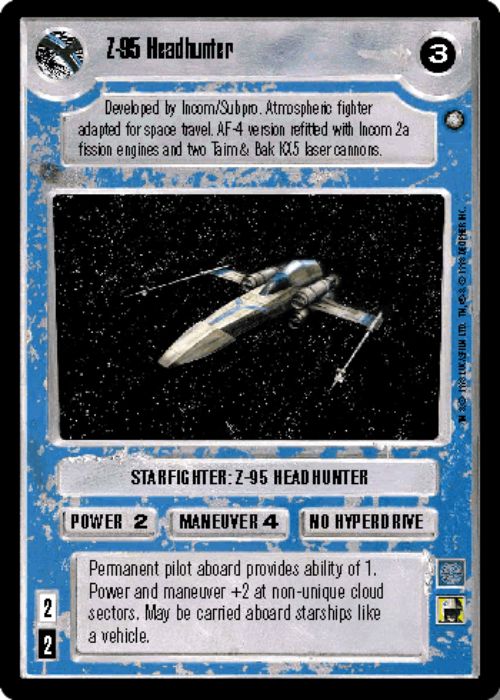 Star Wars CCG | Z-95 Headhunter - Official Tournament Sealed Deck | The Nerd Merchant
