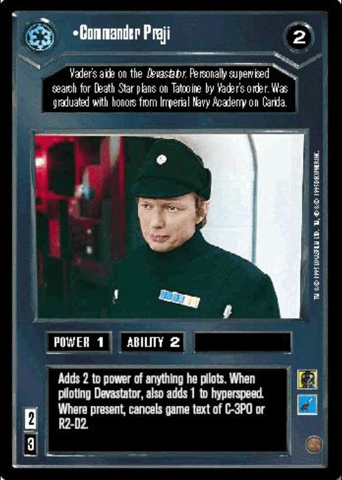 Star Wars CCG | Commander Praji - Premiere | The Nerd Merchant