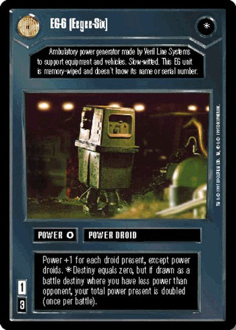 Star Wars CCG | EG-6 (Eegee-Six) - Premiere | The Nerd Merchant