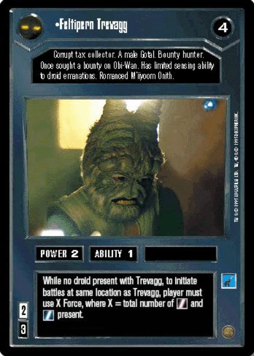 Star Wars CCG | Feltipern Trevagg - Premiere | The Nerd Merchant