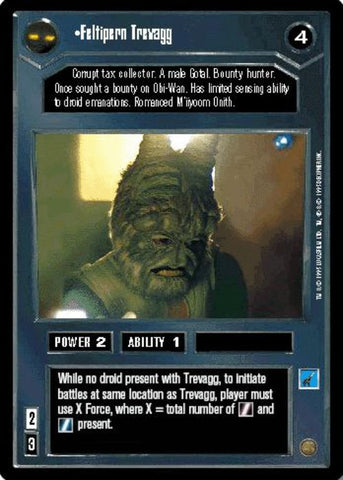 Star Wars CCG | Feltipern Trevagg - Premiere | The Nerd Merchant