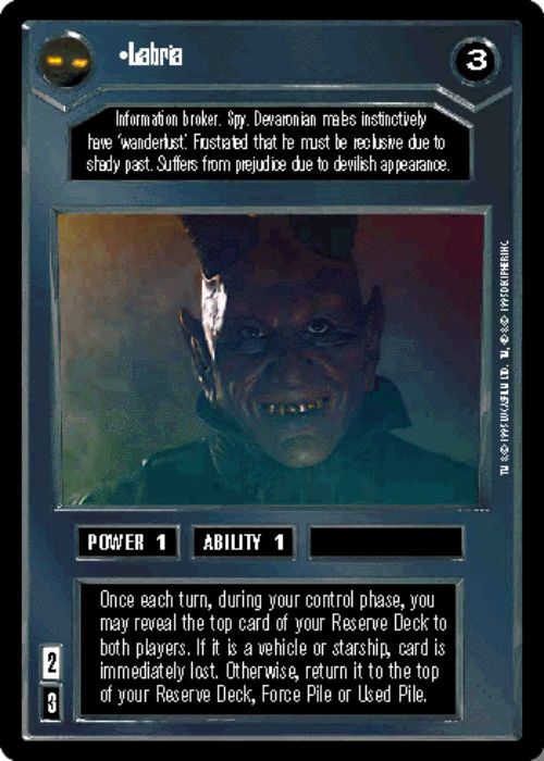 Star Wars CCG | Labria - Premiere | The Nerd Merchant