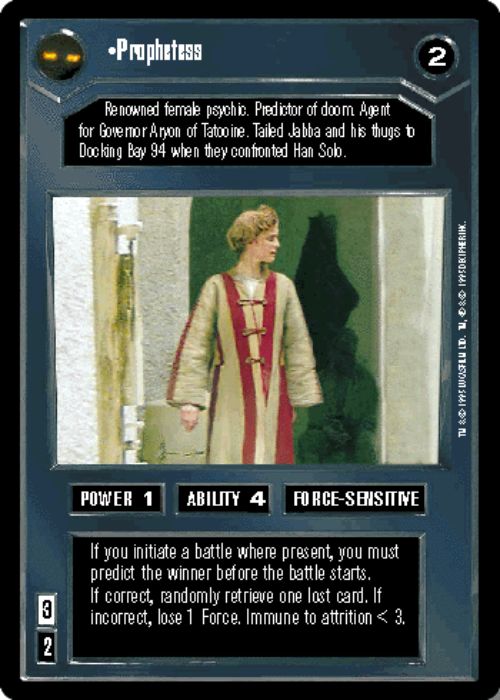 Star Wars CCG | Prophetess - Premiere | The Nerd Merchant