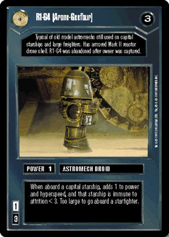 Star Wars CCG | R1-G4 (Arone-Geefour) - Premiere | The Nerd Merchant