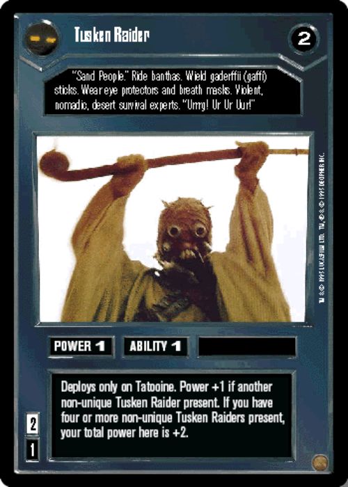 Star Wars CCG | Tusken Raider - Premiere | The Nerd Merchant