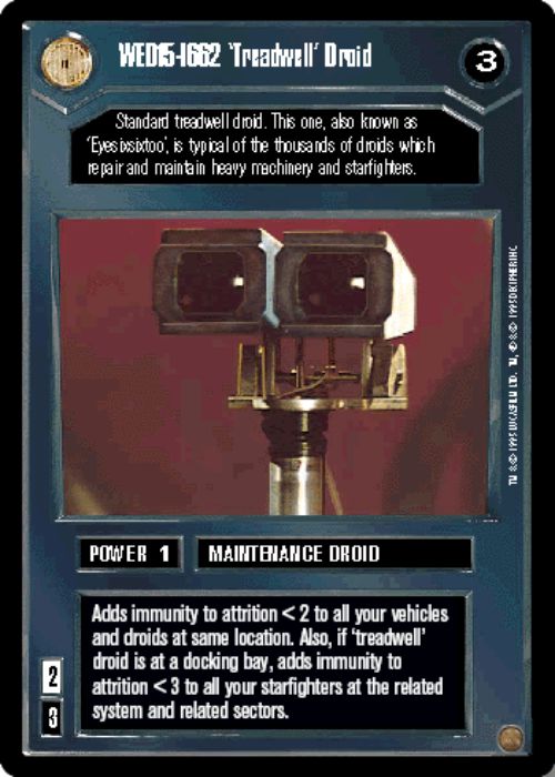 Star Wars CCG | WED15-I662 'Treadwell' Droid - Premiere | The Nerd Merchant