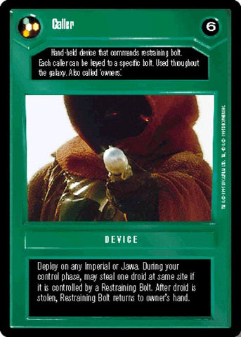 Star Wars CCG | Caller [Dark] - Premiere | The Nerd Merchant