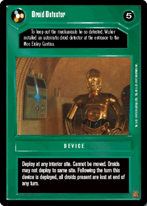 Star Wars CCG | Droid Detector - Premiere | The Nerd Merchant