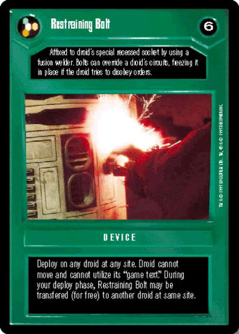 Star Wars CCG | Restraining Bolt [Dark] - Premiere | The Nerd Merchant