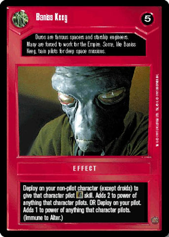 Star Wars CCG | Baniss Keeg - Premiere | The Nerd Merchant