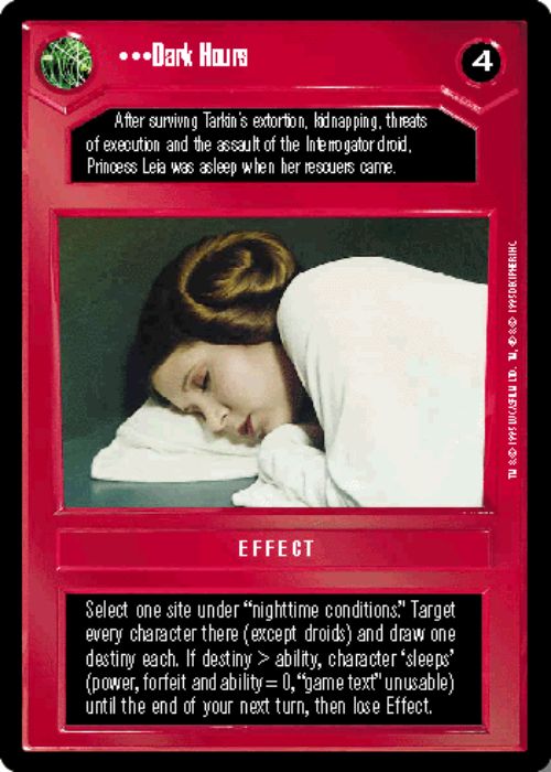 Star Wars CCG | Dark Hours - Premiere | The Nerd Merchant