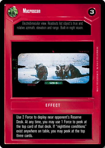 Star Wars CCG | Macroscan - Premiere | The Nerd Merchant