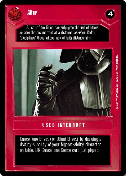 Star Wars CCG | Alter [Dark] - Premiere | The Nerd Merchant