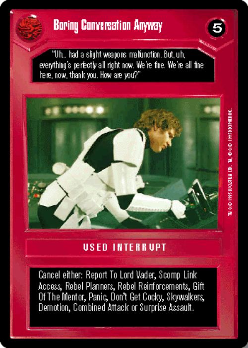 Star Wars CCG | Boring Conversation Anyway - Premiere | The Nerd Merchant