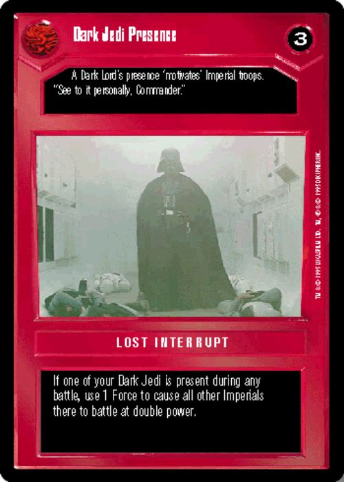 Star Wars CCG | Dark Jedi Presence - Premiere | The Nerd Merchant