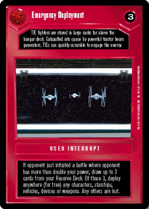 Star Wars CCG | Emergency Deployment - Premiere | The Nerd Merchant