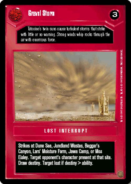 Star Wars CCG | Gravel Storm - Premiere | The Nerd Merchant