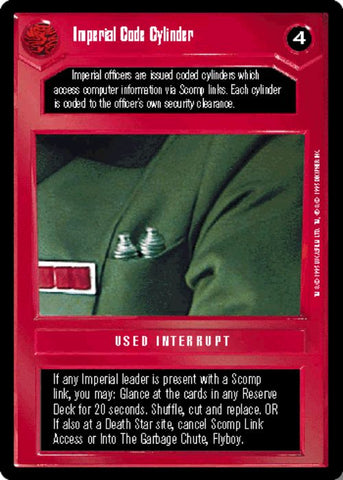 Star Wars CCG | Imperial Code Cylinder - Premiere | The Nerd Merchant