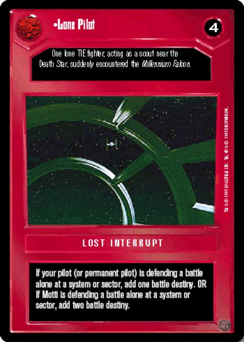 Star Wars CCG | Lone Pilot - Premiere | The Nerd Merchant