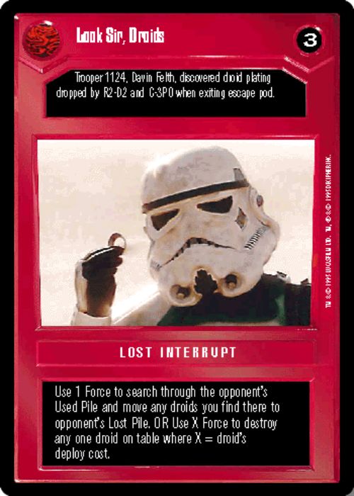 Star Wars CCG | Look Sir, Droids - Premiere | The Nerd Merchant