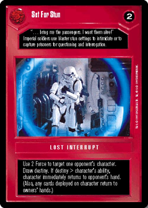 Star Wars CCG | Set For Stun - Premiere | The Nerd Merchant