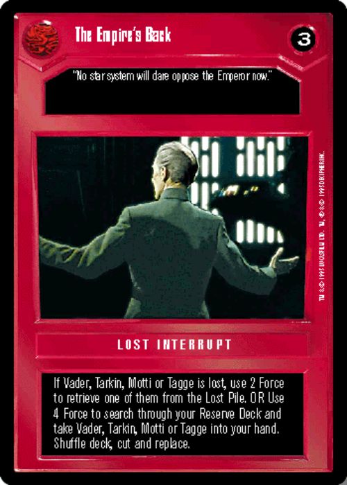 Star Wars CCG | The Empire's Back - Premiere | The Nerd Merchant