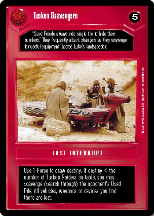 Star Wars CCG | Tusken Scavengers - Premiere | The Nerd Merchant