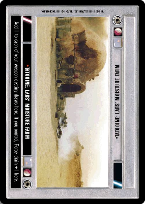 Star Wars CCG | Tatooine: Lars' Moisture Farm [Dark] - Premiere | The Nerd Merchant