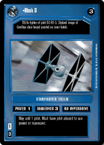 Star Wars CCG | Black 3 - Premiere | The Nerd Merchant