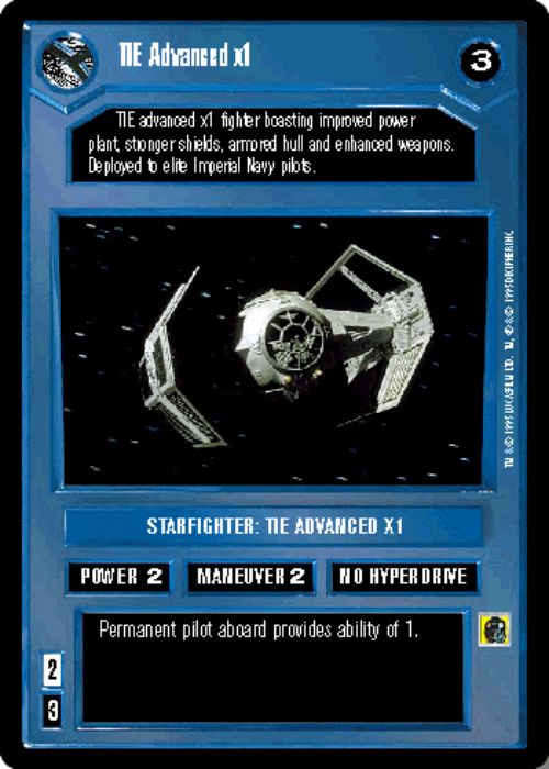 Star Wars CCG | TIE Advanced x1 - Premiere | The Nerd Merchant