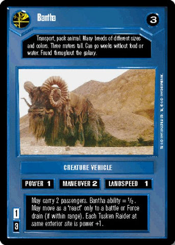 Star Wars CCG | Bantha - Premiere | The Nerd Merchant