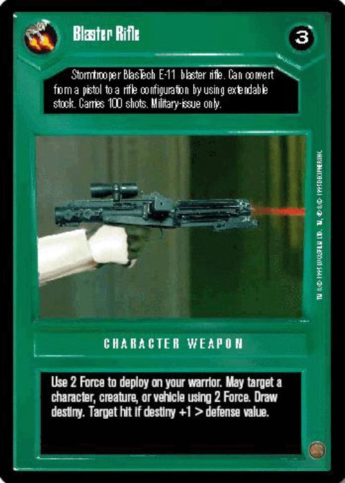 Star Wars CCG | Blaster Rifle [Dark] - Premiere | The Nerd Merchant