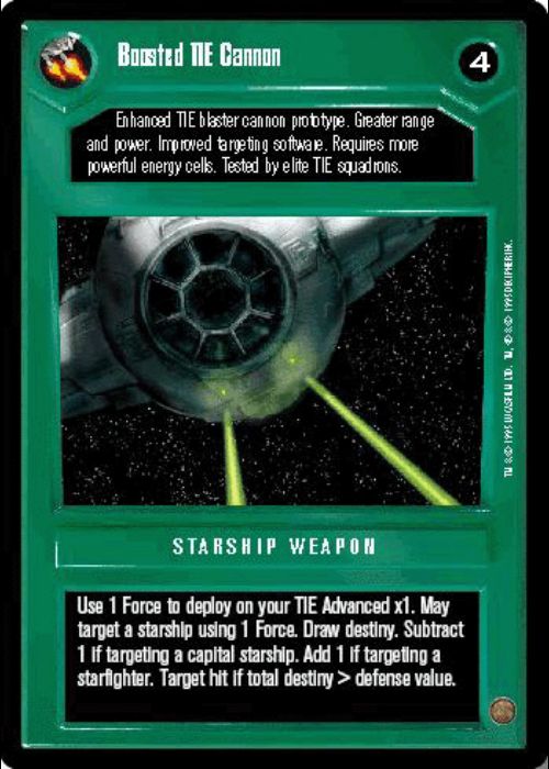 Star Wars CCG | Boosted TIE Cannon - Premiere | The Nerd Merchant