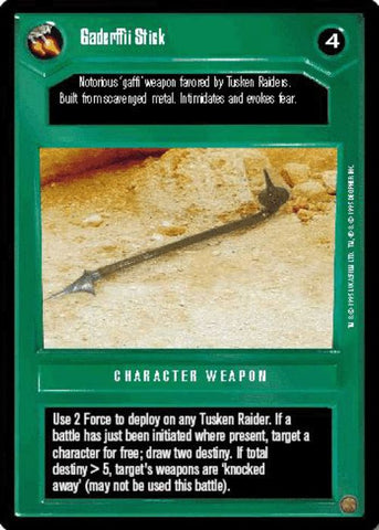 Star Wars CCG | Gaderffii Stick - Premiere | The Nerd Merchant