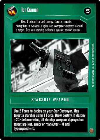 Star Wars CCG | Ion Cannon - Premiere | The Nerd Merchant