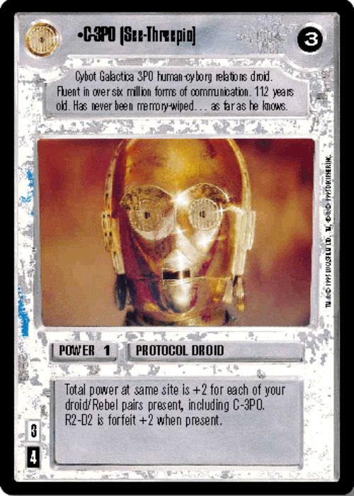 Star Wars CCG | C-3PO (See-Threepio) - Premiere | The Nerd Merchant