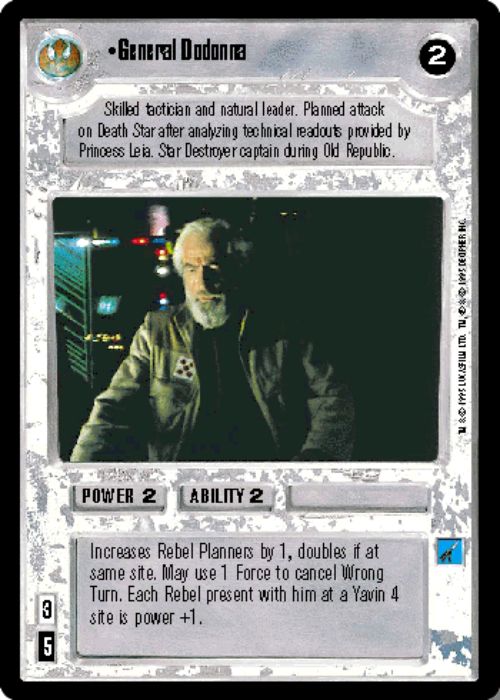 Star Wars CCG | General Dodonna - Premiere | The Nerd Merchant