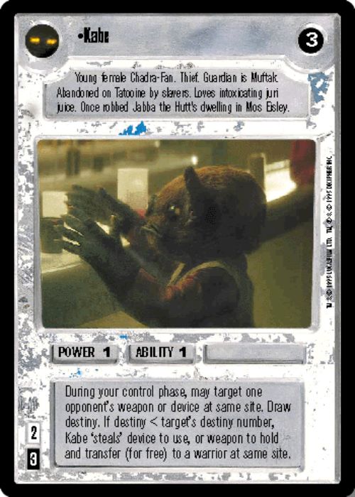 Star Wars CCG | Kabe - Premiere | The Nerd Merchant