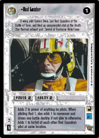 Star Wars CCG | Red Leader - Premiere | The Nerd Merchant