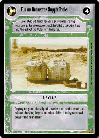 Star Wars CCG | Fusion Generator Supply Tanks [Light] - Premiere | The Nerd Merchant