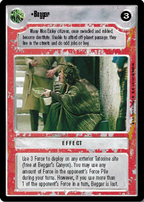 Star Wars CCG | Beggar - Premiere | The Nerd Merchant