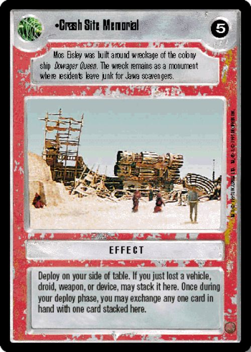 Star Wars CCG | Crash Site Memorial - Premiere | The Nerd Merchant