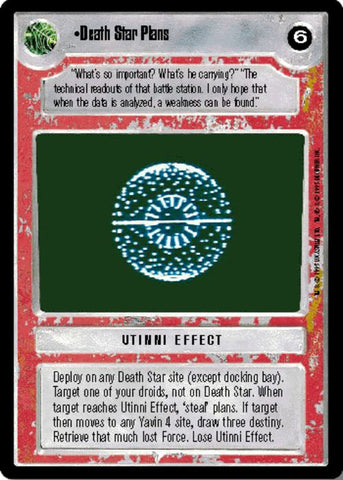 Star Wars CCG | Death Star Plans - Premiere | The Nerd Merchant