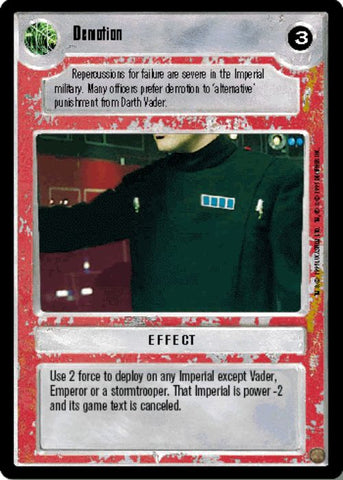 Star Wars CCG | Demotion - Premiere | The Nerd Merchant
