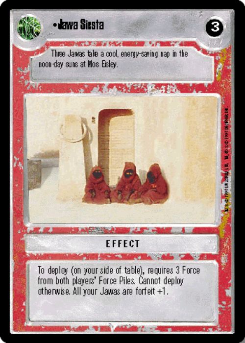 Star Wars CCG | Jawa Siesta - Premiere | The Nerd Merchant